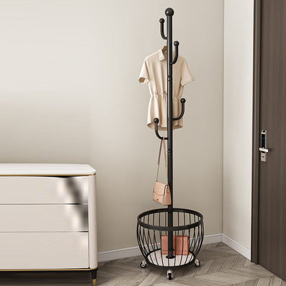 Modern Art Deco Tree Branch Carbon Steel 4/6-Pole Movable Storage Cabinet For Bedroom