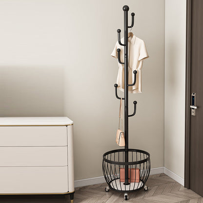 Modern Art Deco Tree Branch Carbon Steel 4/6-Pole Movable Storage Cabinet For Bedroom