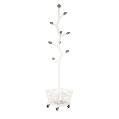 Modern Art Deco Cactus Carbon Steel 1-Basket Movable Storage Cabinet For Bedroom