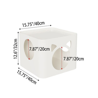 Modern Minimalist Geometric Carbon Steel Pet End Table 2/3-Tier For Living Room