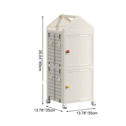 Modern Minimalist Movable Rotatable Square Plastic Foldable Storage Cabinet 2/3/4-Cabinet For Living Room