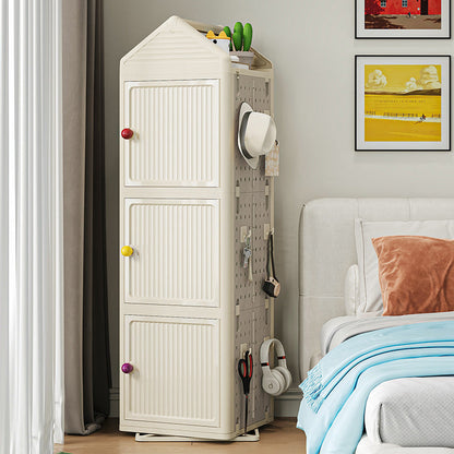 Modern Minimalist Movable Rotatable Square Plastic Foldable Storage Cabinet 2/3/4-Cabinet For Living Room