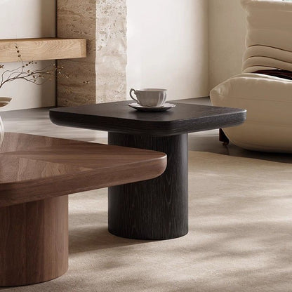 Traditional Vintage Square MDF Coffee Table Set 1-Tier For Living Room