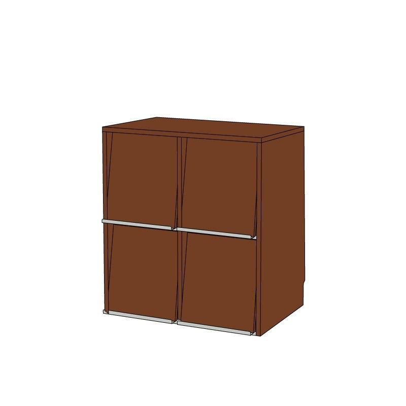 Traditional Vintage Rectangular Boxwood Storage Cabinet 4/6-Cabinet For Study