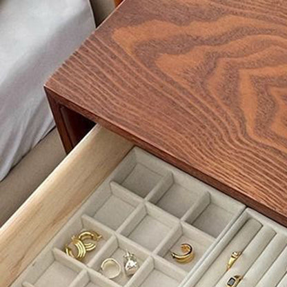 Traditional Vintage Multi-Layer Large Capacity Rectangular Eco-Friendly Engineered Wood Metal Storage Cabinet 5-Drawer For Living Room & Bedroom