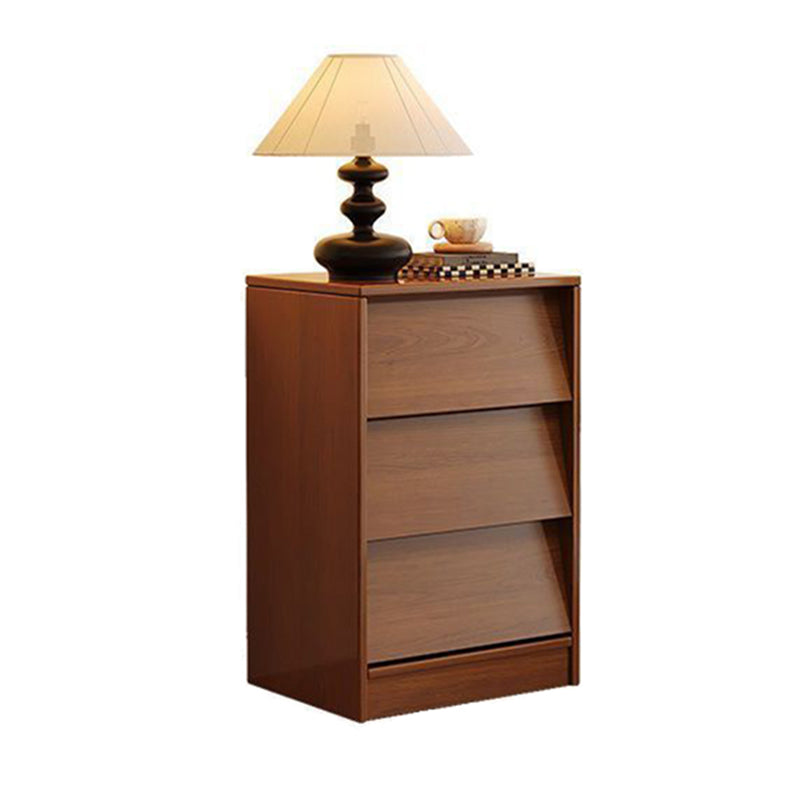 Traditional Vintage Venetian Blind Rectangular Eco-Friendly Engineered Wood Fiberboard Carbon Steel Storage Cabinet 3-Drawer For Living Room