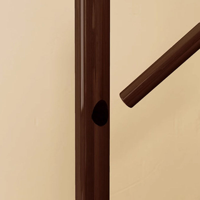 Modern Minimalist Rotatable Disk Branch Pine Wood MDF Clothes Tree Storage Shelf 3-Tier For Hallway & Entryway
