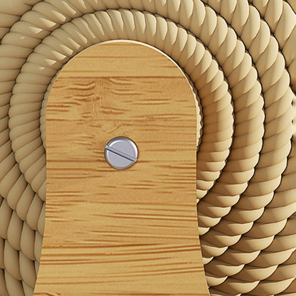 Traditional Rustic Wear-Resistant Semi-Circular MDF Corrugated Paper Integrated Cat Scratcher Cat Beds 1-Cabinet For Living Room