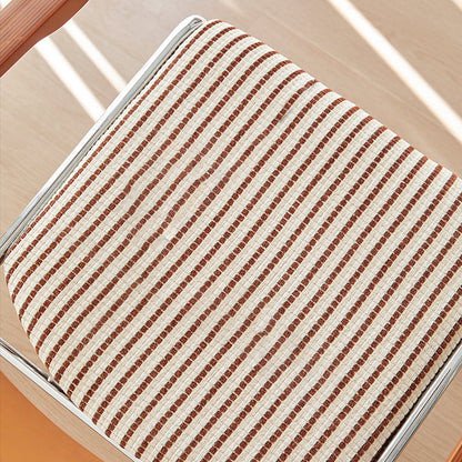 Contemporary Retro Rectangular Plywood Iron Fabric Dining Chair Backrest Armrest For Dining Room