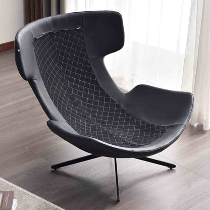 Traditional Rustic Detachable Design Accent Chair - Sturdy 360° Silent Rotation Leisure Chair For Living Room & Bedroom