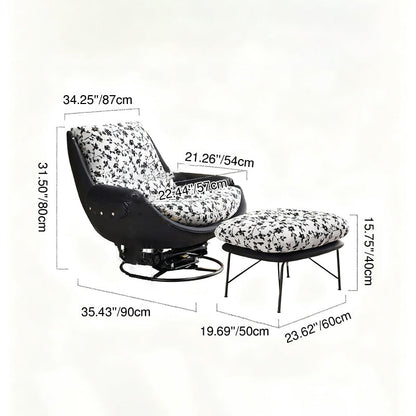 360° Rotatable Sofa Chair - Modern Minimalist Style Ergonomic Accent Chair For Living Room & Bedroom