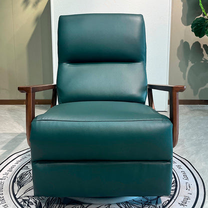 Contemporary 360° Rotating Eco Leather Armchair - Comfortable Foam Cushion Accent Chair For Living Room