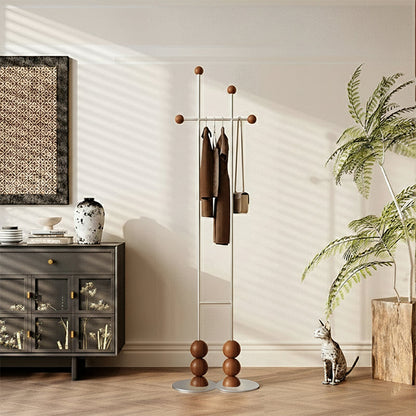 Traditional Vintage Rectangular Wabi-Sabi Style Stainless Steel Carbon Steel Hall Tree For Bedroom & Entryways
