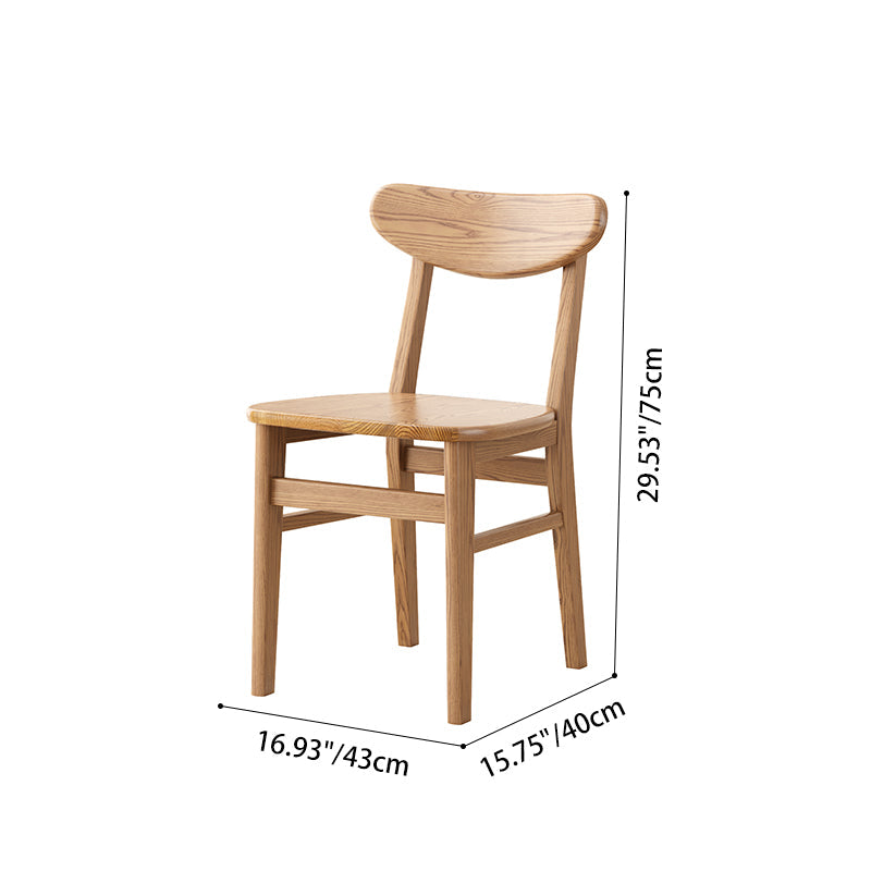 Traditional North American Ash Wood Dining Table Set - Rounded Edges 1 Tier Dining Table For Dining Room