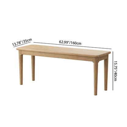 Traditional Handcrafted Rectangular Table - North American Ash Wood Dining Table For Dining Room