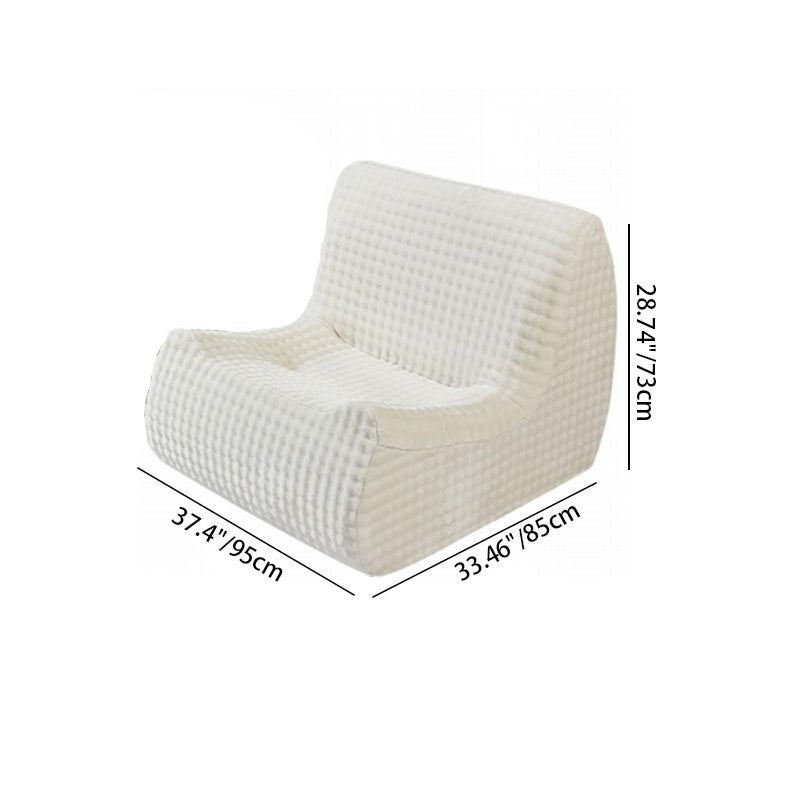 Modern Minimalist Fabric Sponge Accent Compressed Sofa - Space-Saving Lounge Chair For Living Room