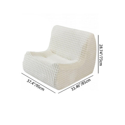 Modern Minimalist Fabric Sponge Accent Compressed Sofa - Space-Saving Lounge Chair For Living Room