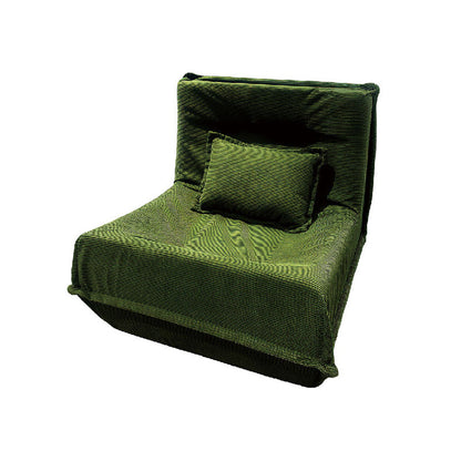 Contemporary Nordic Corduroy Compressed Single Sofa - No-Installation High-Density Sponge Accent Chair For Living Room