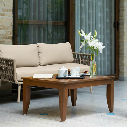 Waterproof Coastal-Inspired Aluminum Outdoor Sofa - 1/2/3-Seater For Garden & Balcony