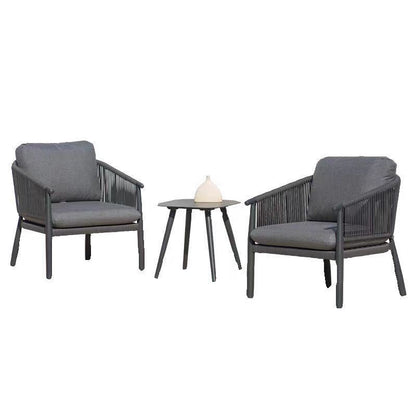 Contemporary Scandinavian Outdoor Garden Rope Sofa - 1/2/3 Seater For Balcony & Outdoor Patio