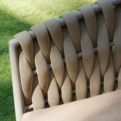 Traditional French Outdoor Rope Woven Sofa - 1/2/3 Seater For Balcony & Outdoor Patio