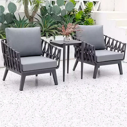 Modern Minimalist Outdoor Garden Rope Sofa - 1/2/3 Seater For Balcony & Outdoor Patio