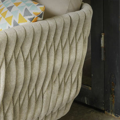 Contemporary Scandinavian Outdoor Rope Weave Sofa - 1/2/3 Seater For Balcony & Outdoor Patio