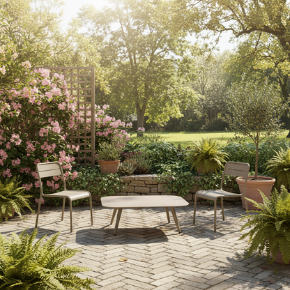 Minimalist Aluminum Side Table - Rectangle Square Accent Table With Sand-Texture Finish For Outdoor