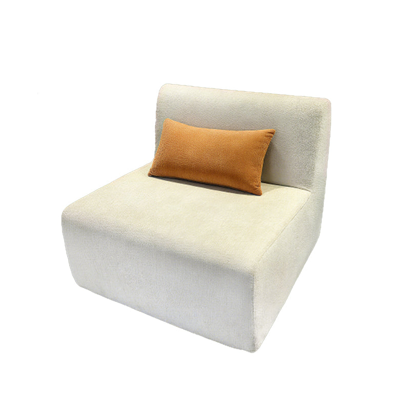 Modern Minimalist Skeletal-Free Single Compression Sofa - Eco-Friendly Formaldehyde-Free Chenille Foam Sofa For Living Room