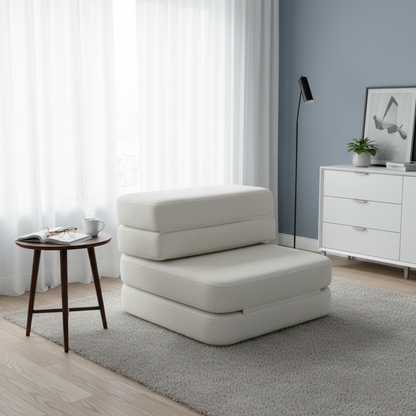 Nordic Foldable Multifunctional Compression Sofa - Skeletal-Free Silent Chenille Foam Sofa For Living Room & Bedroom
