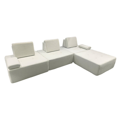 Minimalist Modular Free-Combination Sectional Compression Sofa - High-Resilience Foam Sherpa Modular Sofa For Living Room