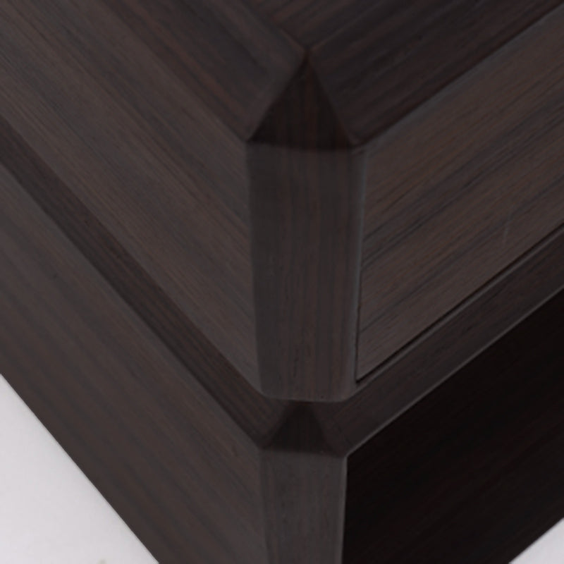 Vintage Rotatable Nightstand - Durable & Sturdy Plywood Side Table For Bedroom