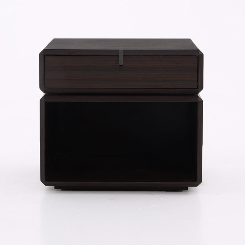 Vintage Rotatable Nightstand - Durable & Sturdy Plywood Side Table For Bedroom