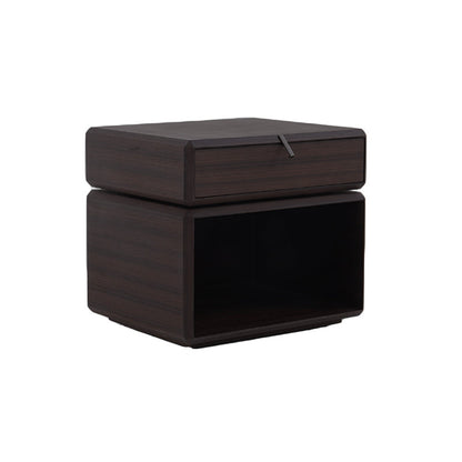 Vintage Rotatable Nightstand - Durable & Sturdy Plywood Side Table For Bedroom