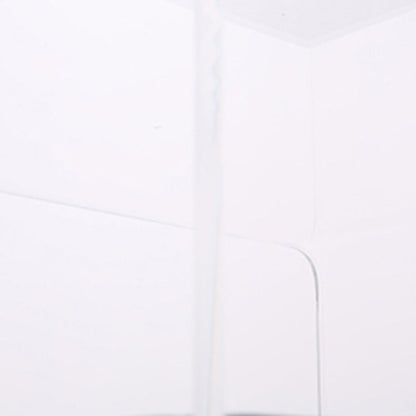 Acrylic Industrial-Style Nightstand - Functional Aesthetics Rectangular Bedside Table 1-Drawer For Bedroom & Living Room