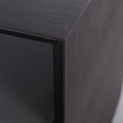 Contemporary Industrial Nightstand - Versatile Style & Ultra-Minimalist Hidden Handle Bedside Table 2-Drawer For Bedroom
