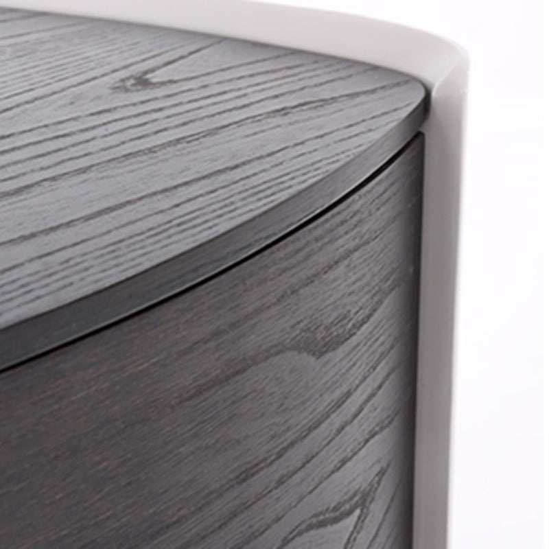 Vintage-Inspired Smart Nightstand - Wireless Fast Charging & Easy Functionality Bedside Table 2-Drawer For Bedroom