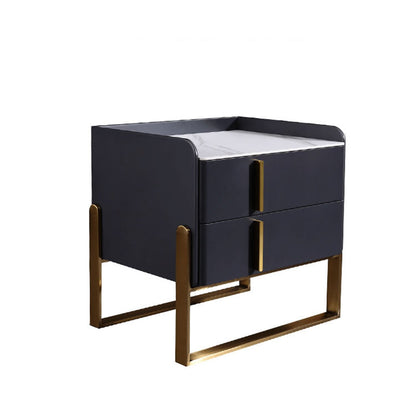 Elegant & Adaptable Scandinavian Nightstand - Stylish Versatility Bedside Table 2-Drawer For Bedroom & Living Room