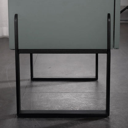 Elegant & Practical Nightstand - Industrial Featuring Faux Leather Upholstery Bedside Table 1-Drawer For Bedroom