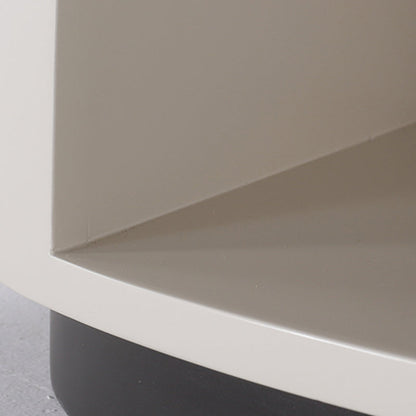 Sleek Handleless Bedside Table - Press-to-Open Rebound Rail & Premium Baked Paint Nightstand 1- Drawer For Bedroom