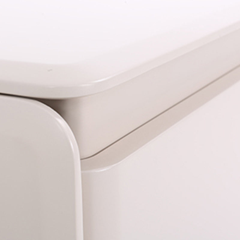 Modern Minimalist Nightstand - Wireless Charging & Easy-Clean Baking Paint Bedside Table -Drawer For Bedroom