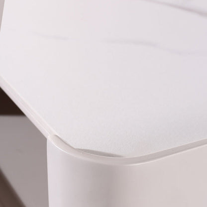 E1-Class Dual-Material Nightstand - Luxury Design & Practical Function Bedside Table 2-Drawer For Bedroom