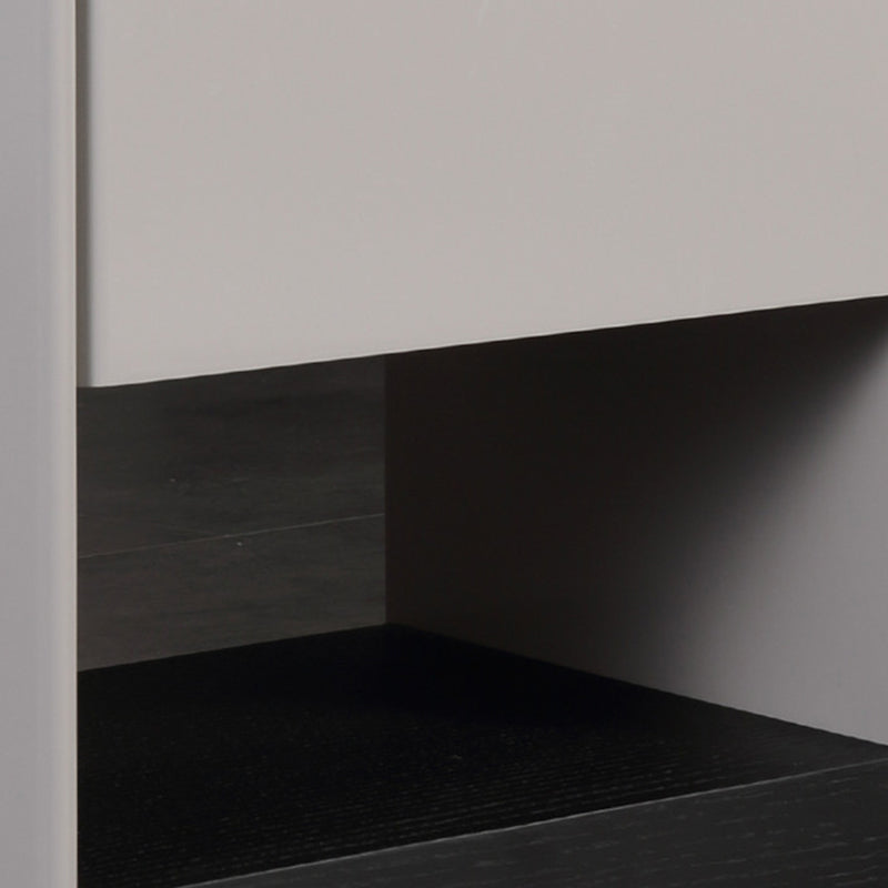 Premium Wood Veneer Nightstand - Sleek Design & Durable Build Bedside Table 1-Drawer For Bedroom