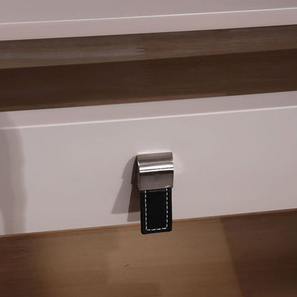 Compact Scandinavian Nightstand - Durable Eco-Friendly Material Bedside Table 2-Drawer For Bedroom