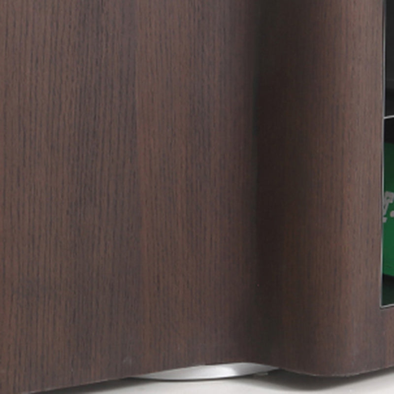 Contemporary Creative Marble S-Curve Bedside Table - Rotating 2 Drawers Nightstand For Bedroom
