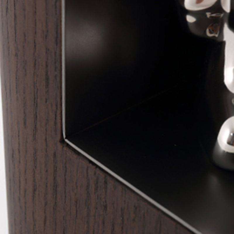 Contemporary Creative Marble S-Curve Bedside Table - Rotating 2 Drawers Nightstand For Bedroom