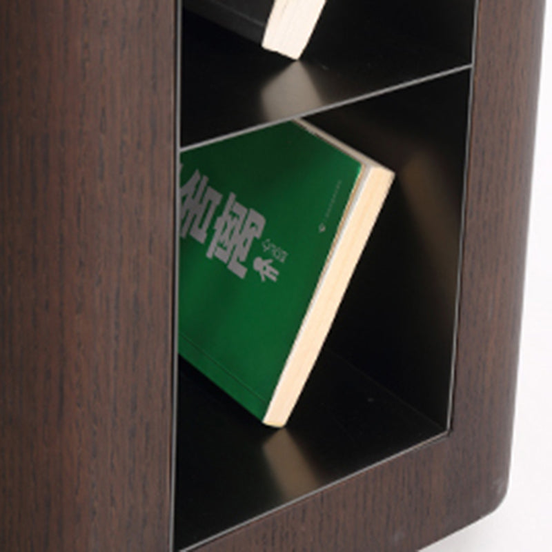 Contemporary Creative Marble S-Curve Bedside Table - Rotating 2 Drawers Nightstand For Bedroom