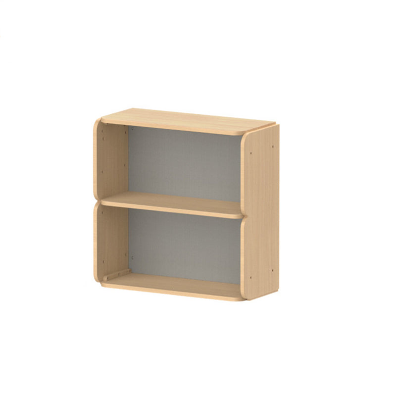 Japanese-Inspired Beech Storage Cabinet - Removable Boxes & Rounded Edge Safety Design Kids Cabinet For Living Room & Bedroom