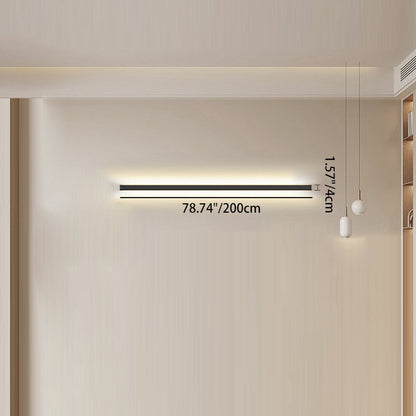 Long Strip Fixture LED Wall Light - Minimalist Linear Lighting For Bedroom Or Living Room