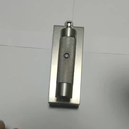 Rectangular Cylinder Aluminum LED Wall Light - Industrial Adjustable Spotlight With USB Charger For Bedroom